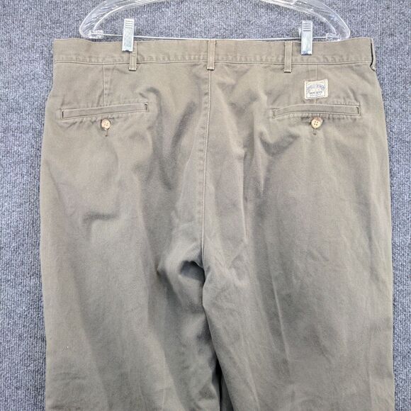 Polo by Ralph Lauren Men's Straight Leg Chino Pants Green 40x30 Pleated Front - Picture 6 of 12